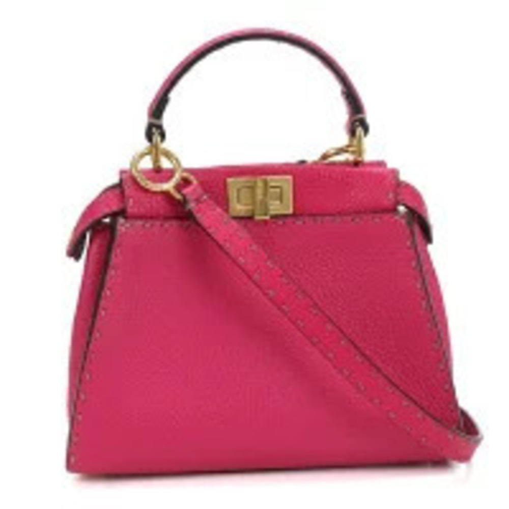 Fendi Handbag Peekaboo Pink Bag